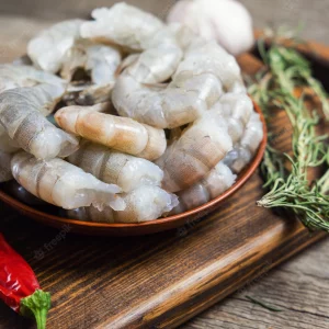 1Kg. Camarón ecuatoriano 71/90 crudo pelado desvenado IQF