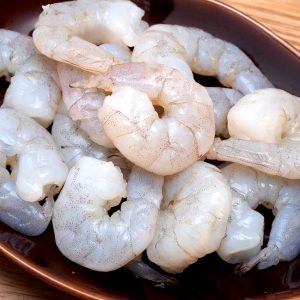 1Kg. Camarón ecuatoriano 36/40 crudo pelado desvenado IQF